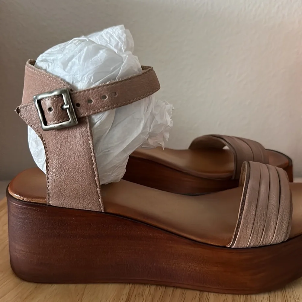 Miz Mooz Leather Platform Wedges - Gwyneth